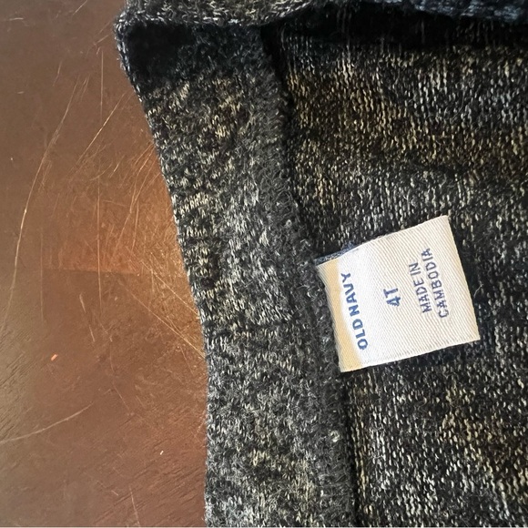 Old Navy Kids Gray cardigan open front Sweater - Picture 2 of 3